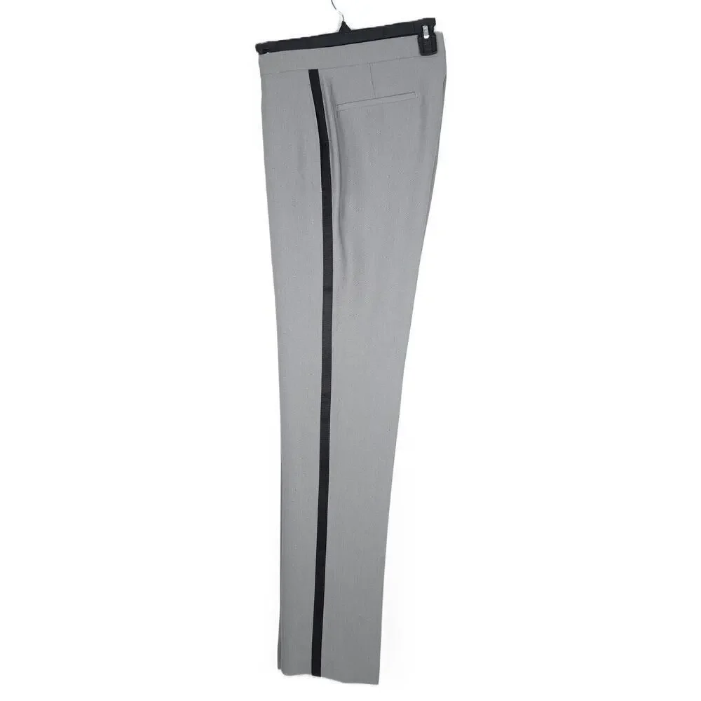 Alfani Mens Slim Fit Tuxedo Dress Pants 30x32 Grey Black Stretch AlfaTech NWOT